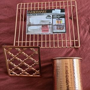 Copper/Rose Gold Kitchenware set